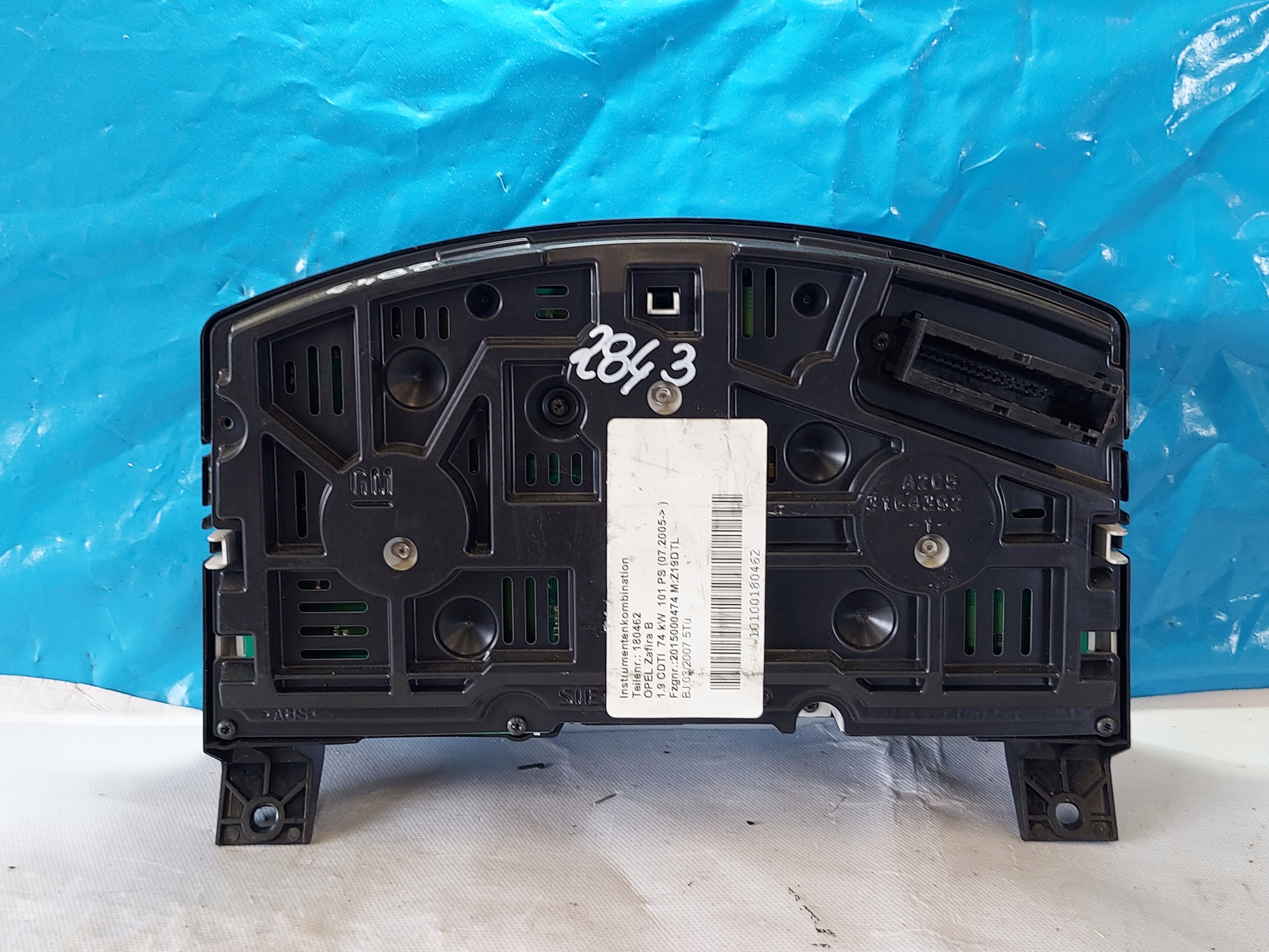 dials clock ZAFIRA B 1.9 CDTI 13251615