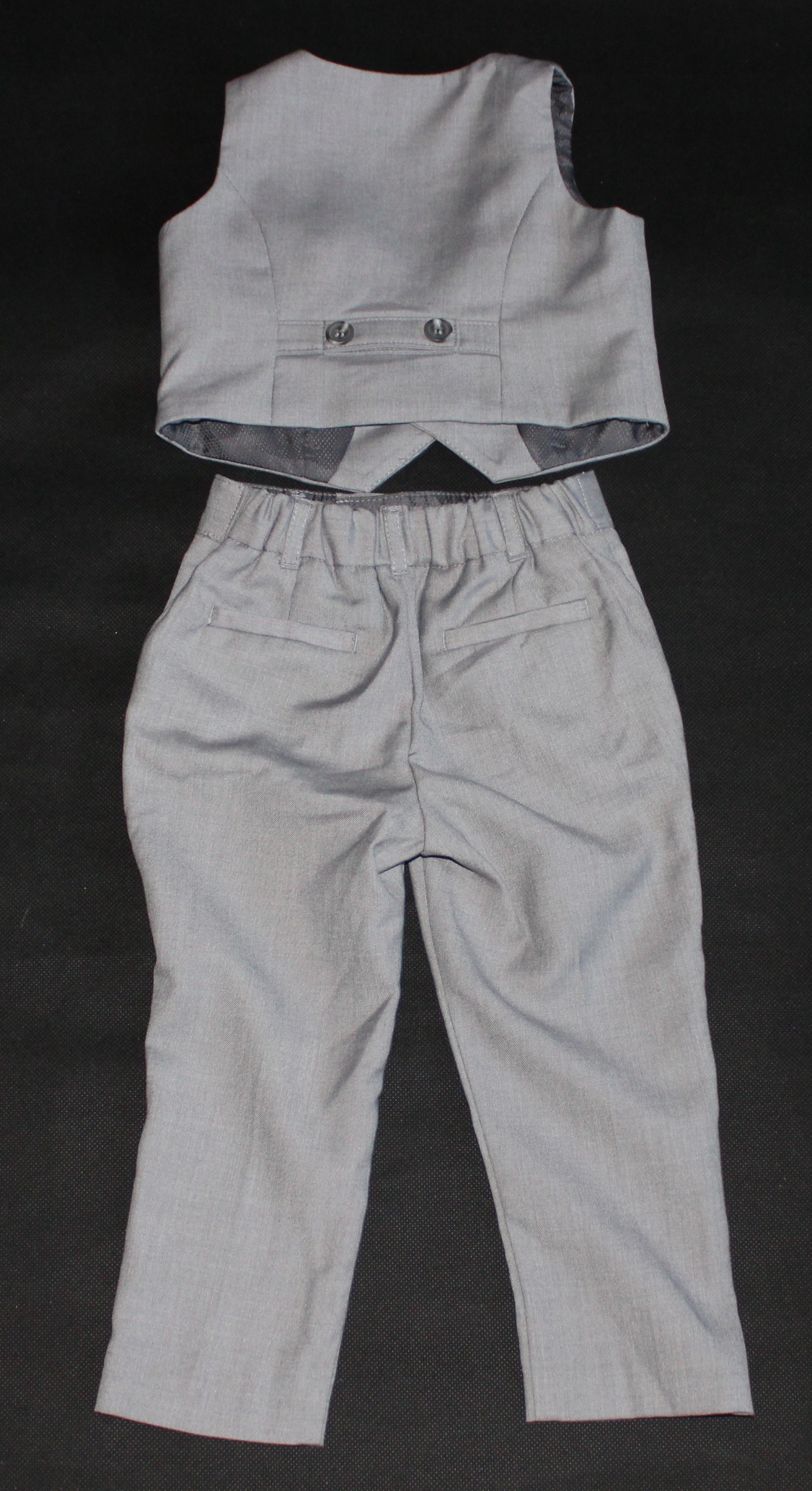 SZARA KAMIZELKA + SPODNIE ROZ 80 Marka Inna marka