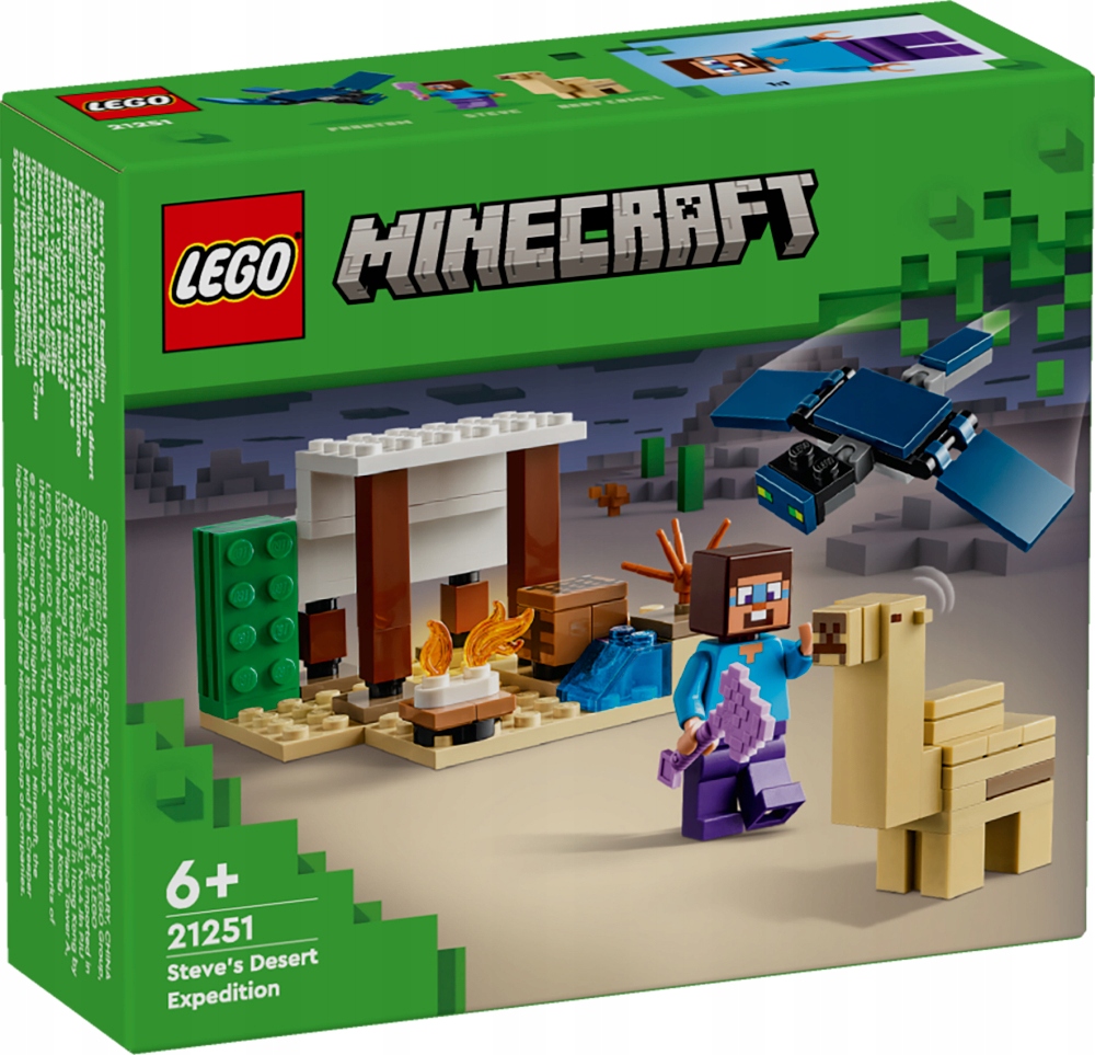 LEGO Minecraft 21251 Pustynna wyprawa Steve'a