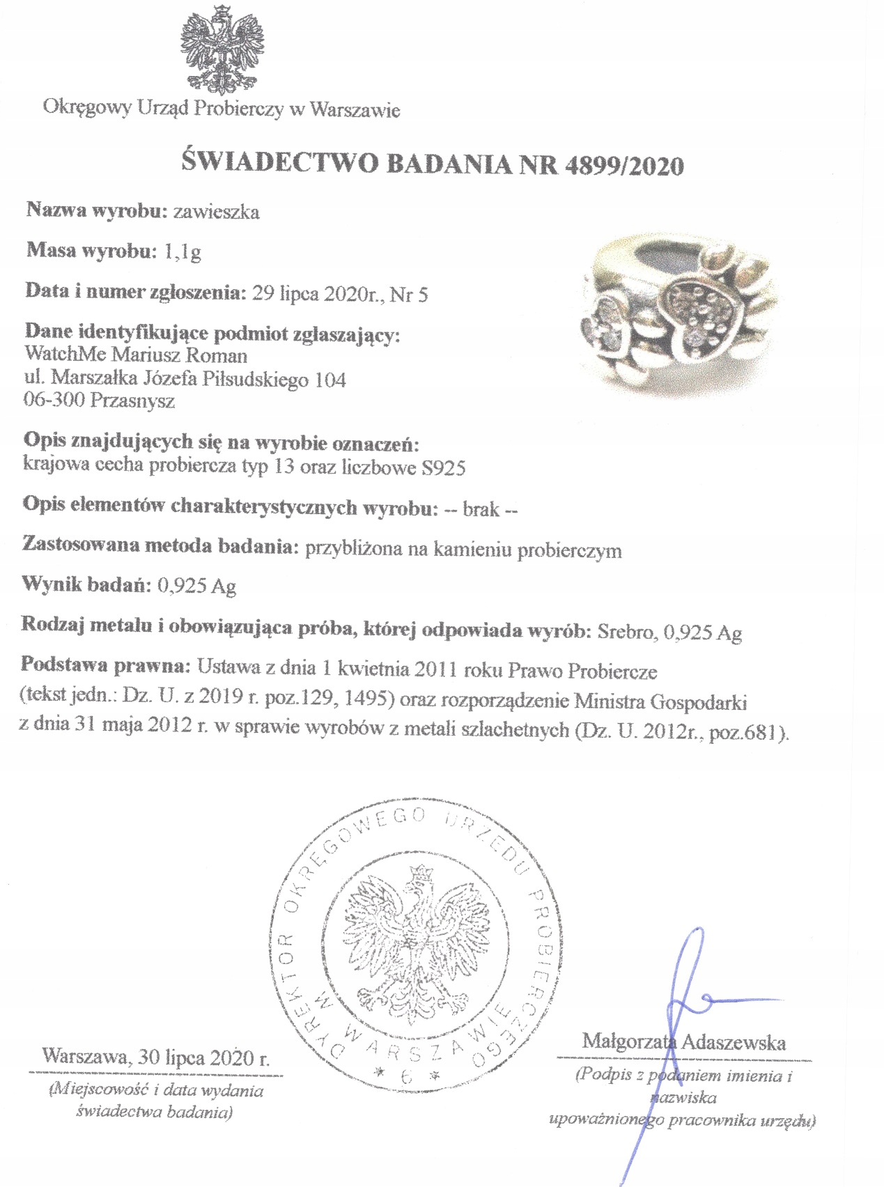 CHARMS Zestaw KWIATEK + ŁAPKA srebro pr 925 2szt Płeć kobieta