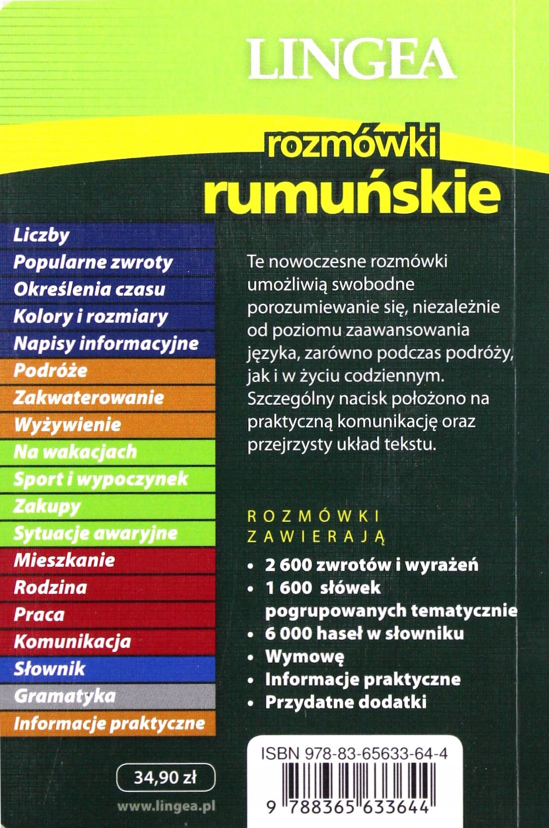 ROZMÓWKI RUMUŃSKIE (KSIĄŻKA) Stan opakowania oryginalne