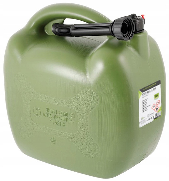 

Kanister plastikowy na paliwo 20L owalny khaki