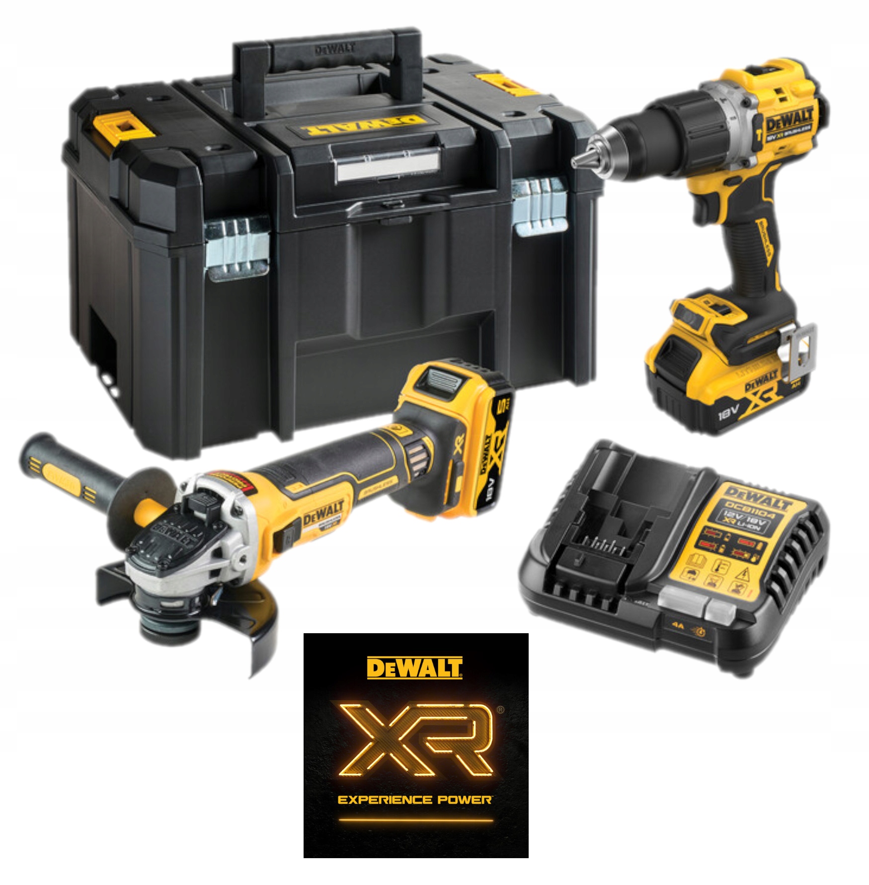 DeWALT 18V Xr Zestaw Combo 2cz. DCD805 DCG405 2 X 5Ah Tstak DCK2026P2T