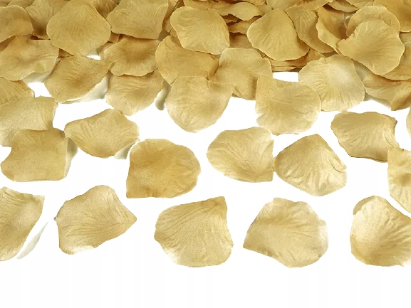 

Płatki róż konfetti w woreczku złote 100 sztuk