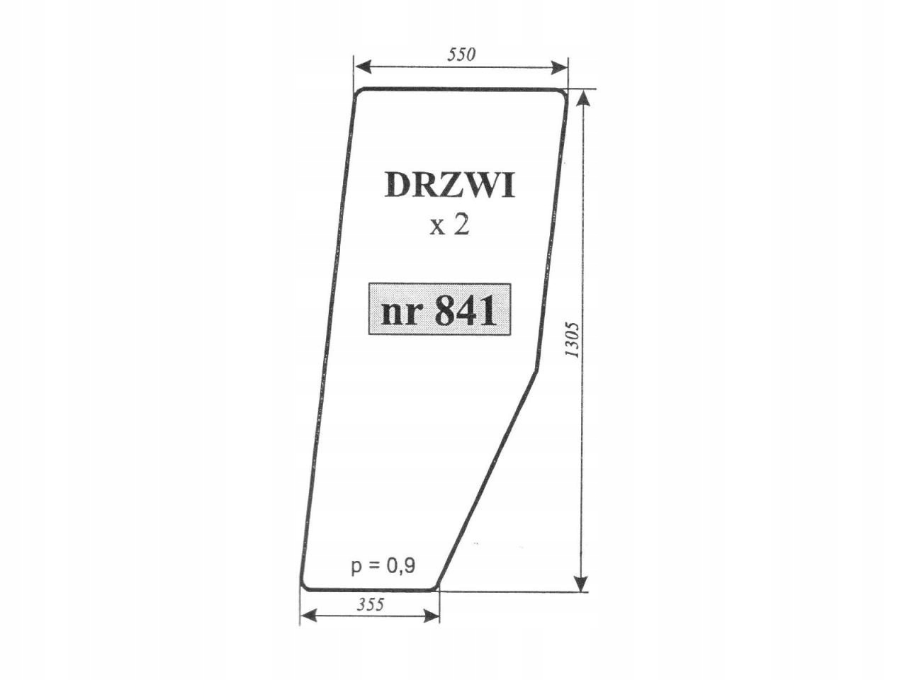 SZYBA DRZWI RENAULT 7700691749 841 7700017134