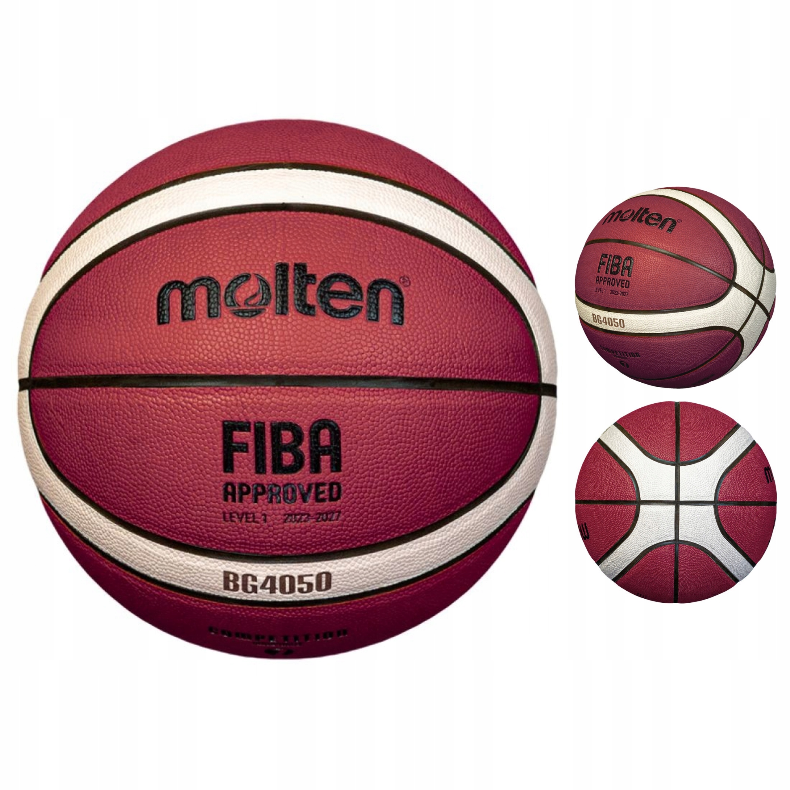 Míč do koše Molten Velikost 7 Kožená zápasová hala Indoor Certifikát