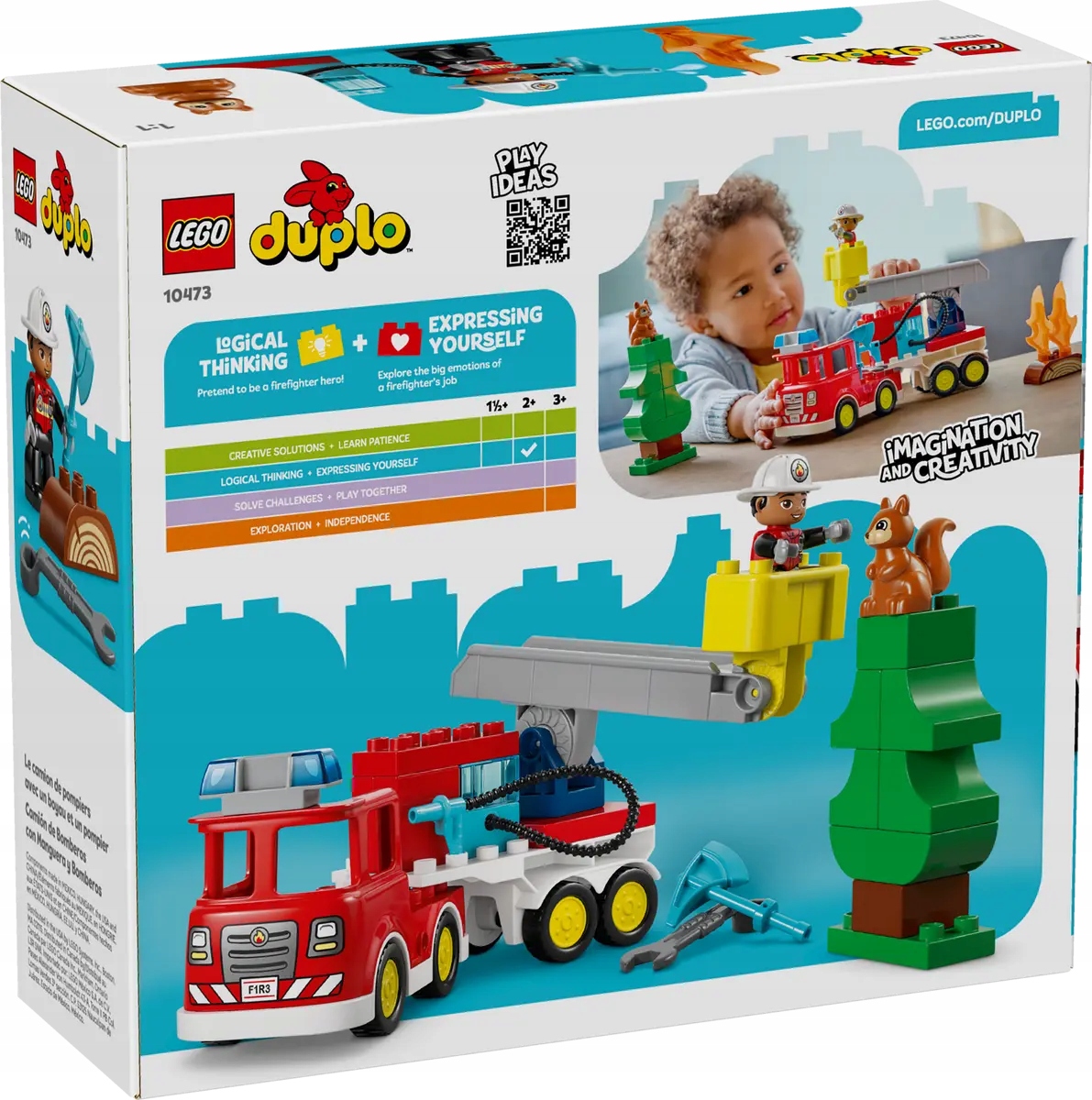 10473 Lego Duplo Hasičský vůz s hadicí a hasičem