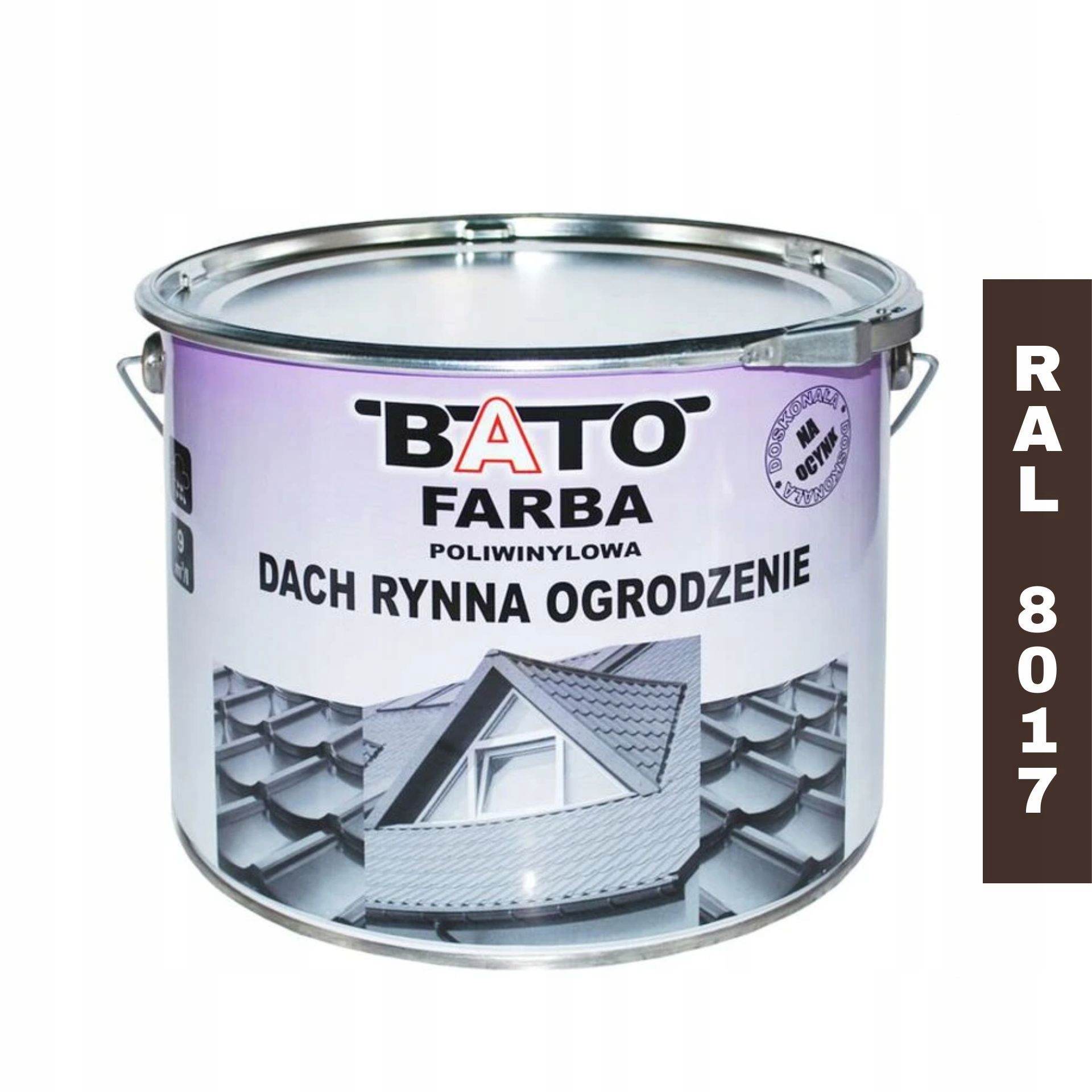 Bato Ral 8017 tmavě hnědá polyvinylová střešní Barva 10 l