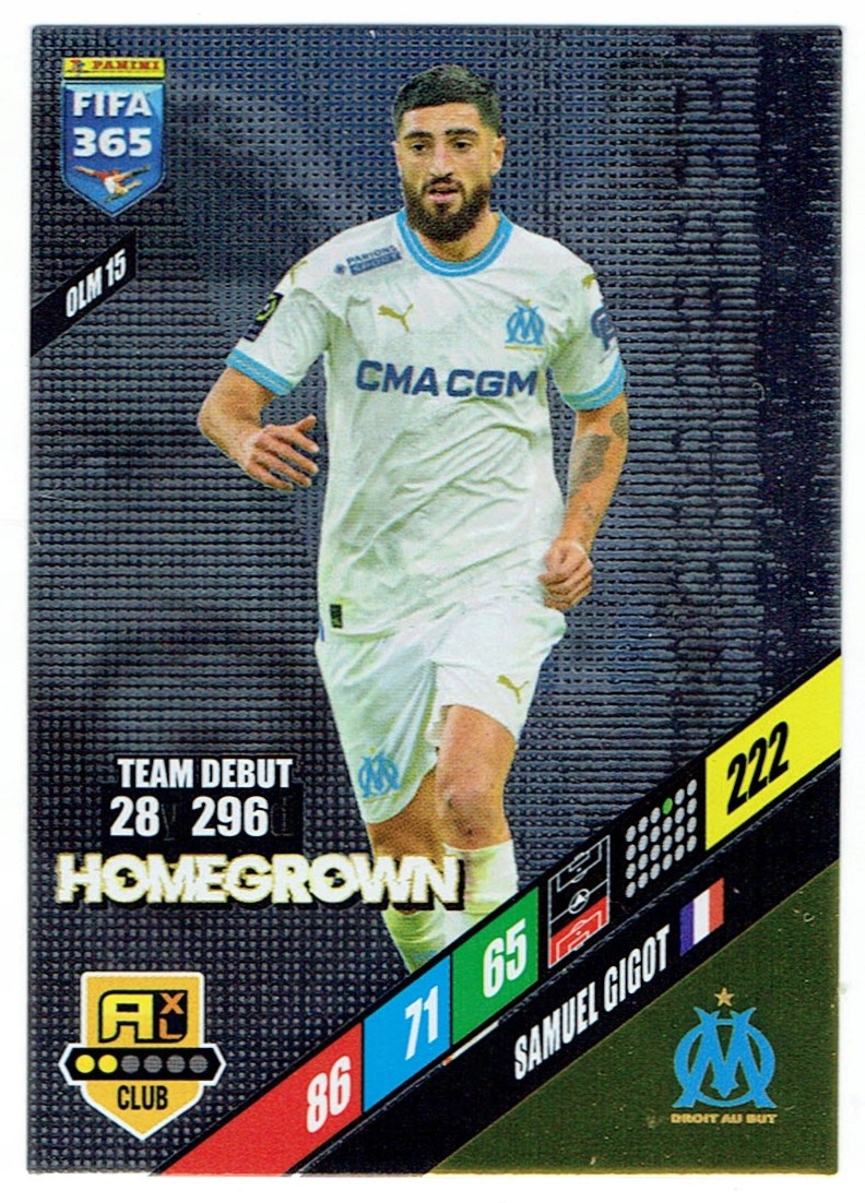 Panini Fifa 365 2024 Club Homegrown OLM15 Olympique Marsylia Gigot
