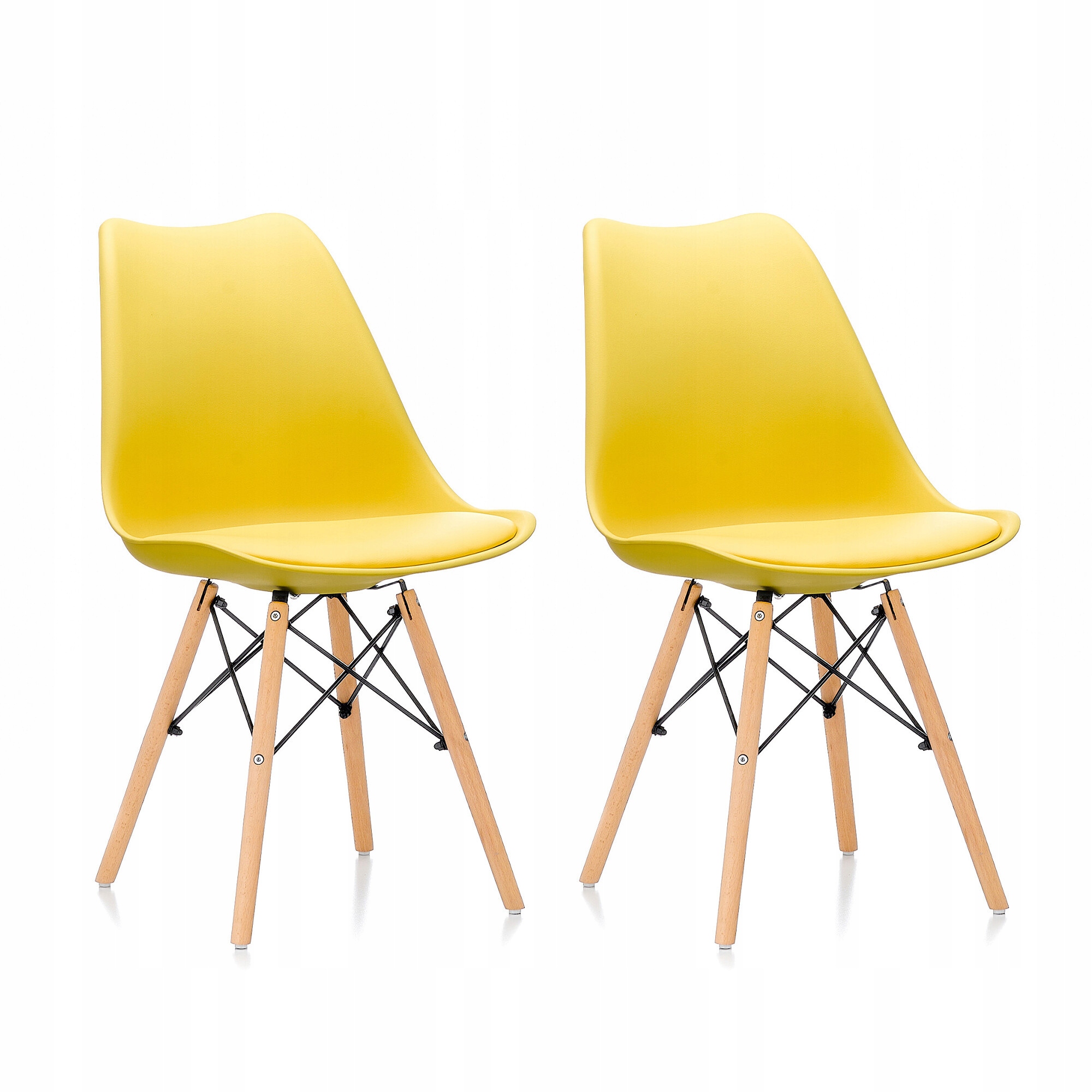 Aga 2x Jídelní židle MR2035 Žlutá