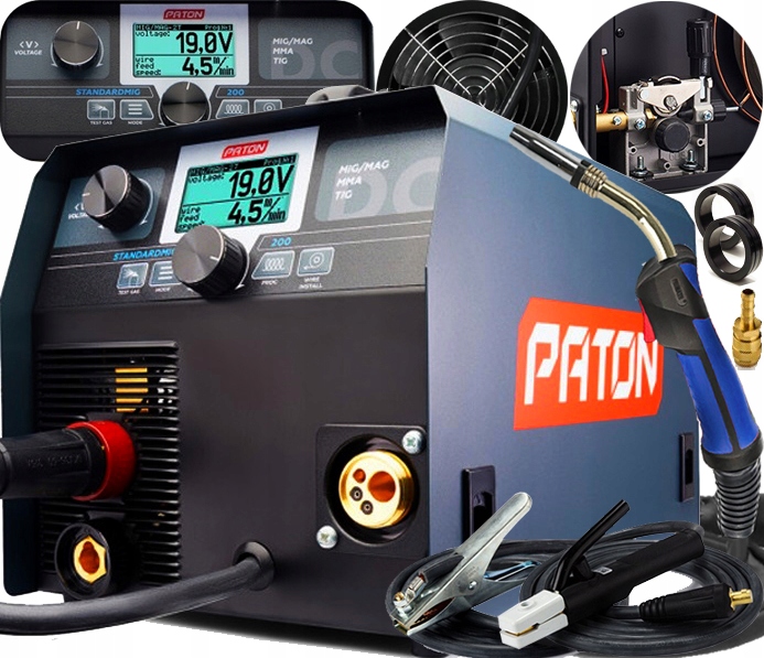 Invertorová Svářečka Migomat Paton STANDARDMIG-200 230V Puls Mma Tig Lift