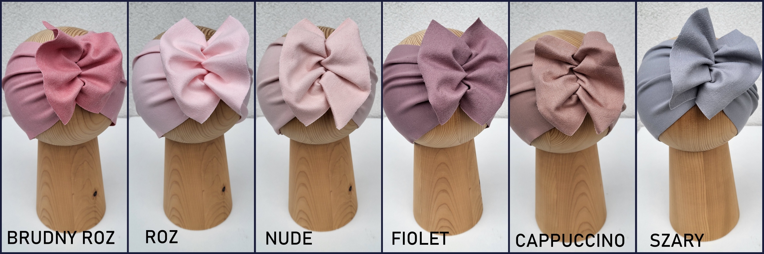 Opaska Turban Na Głowę , Półturban Kolory 48-51cm Wiek dziecka 18 m +