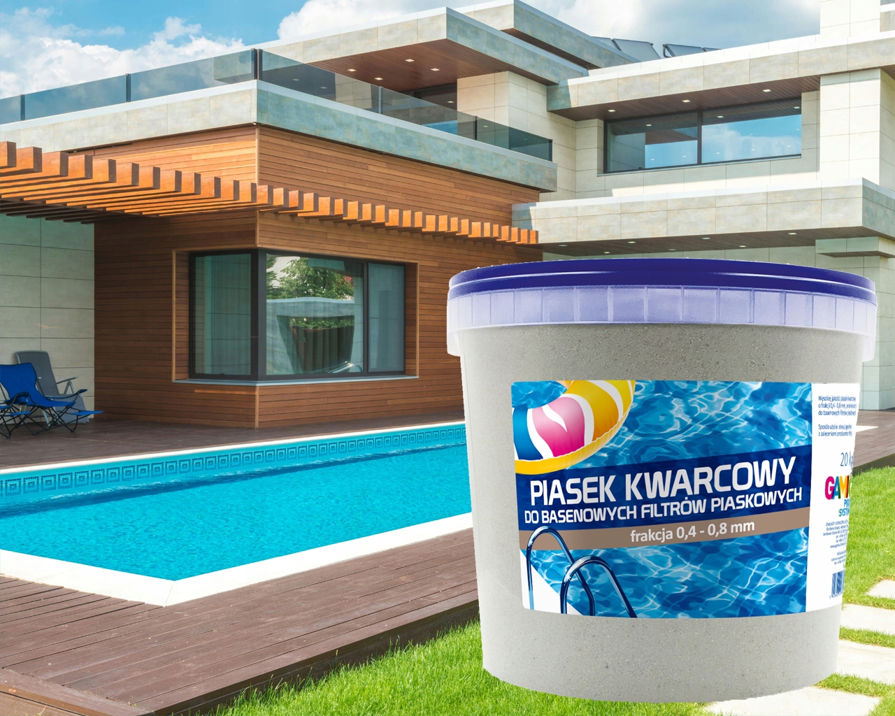 GAMIX PIASEK POMPY BASENOWEJ PIASKOWEJ KWARCOWY PZH 20kg Waga produktu z opakowaniem jednostkowym 20 kg