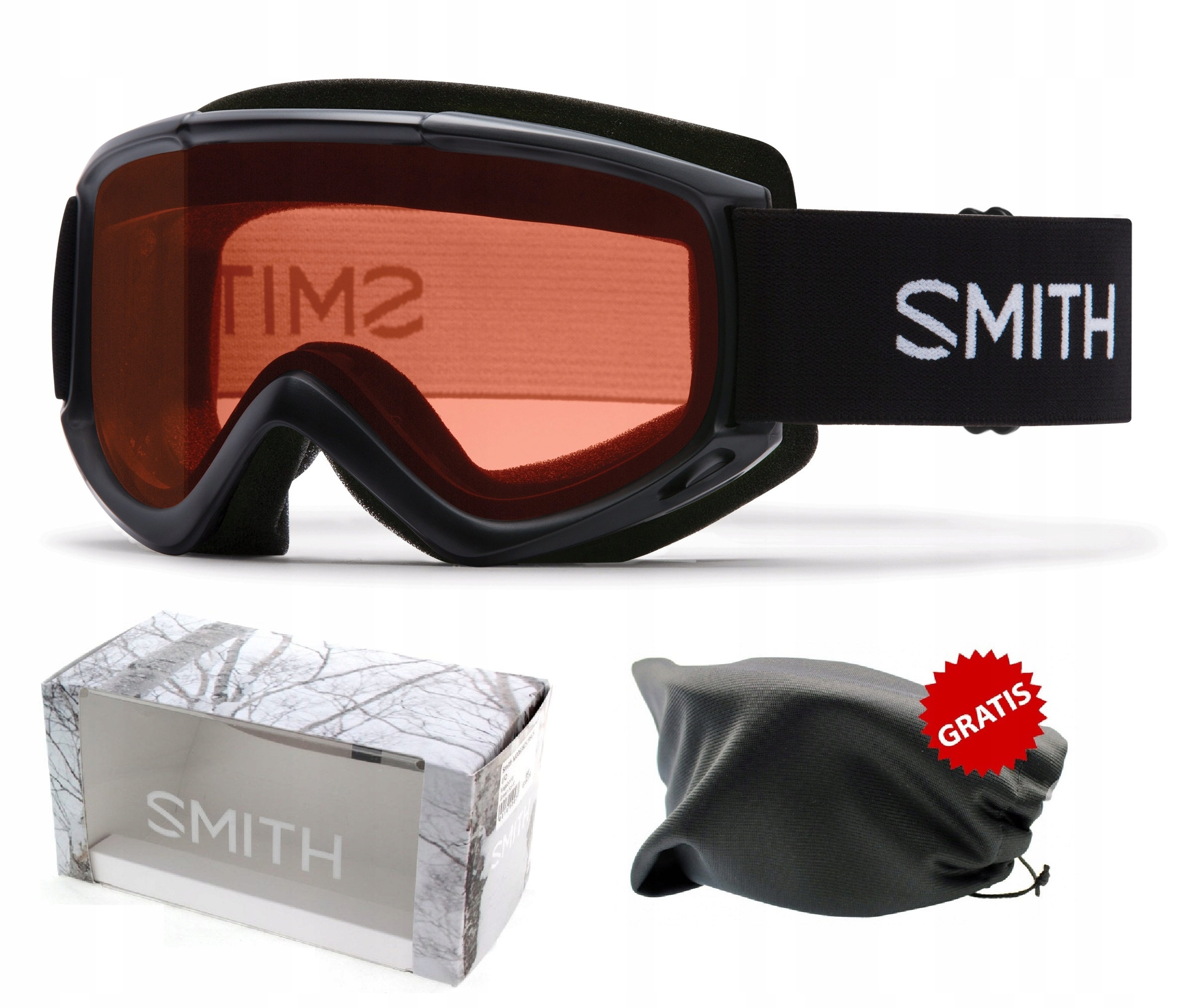 lyžařské brýle Smith Classic Cascade černé, černé sklo Gold S1