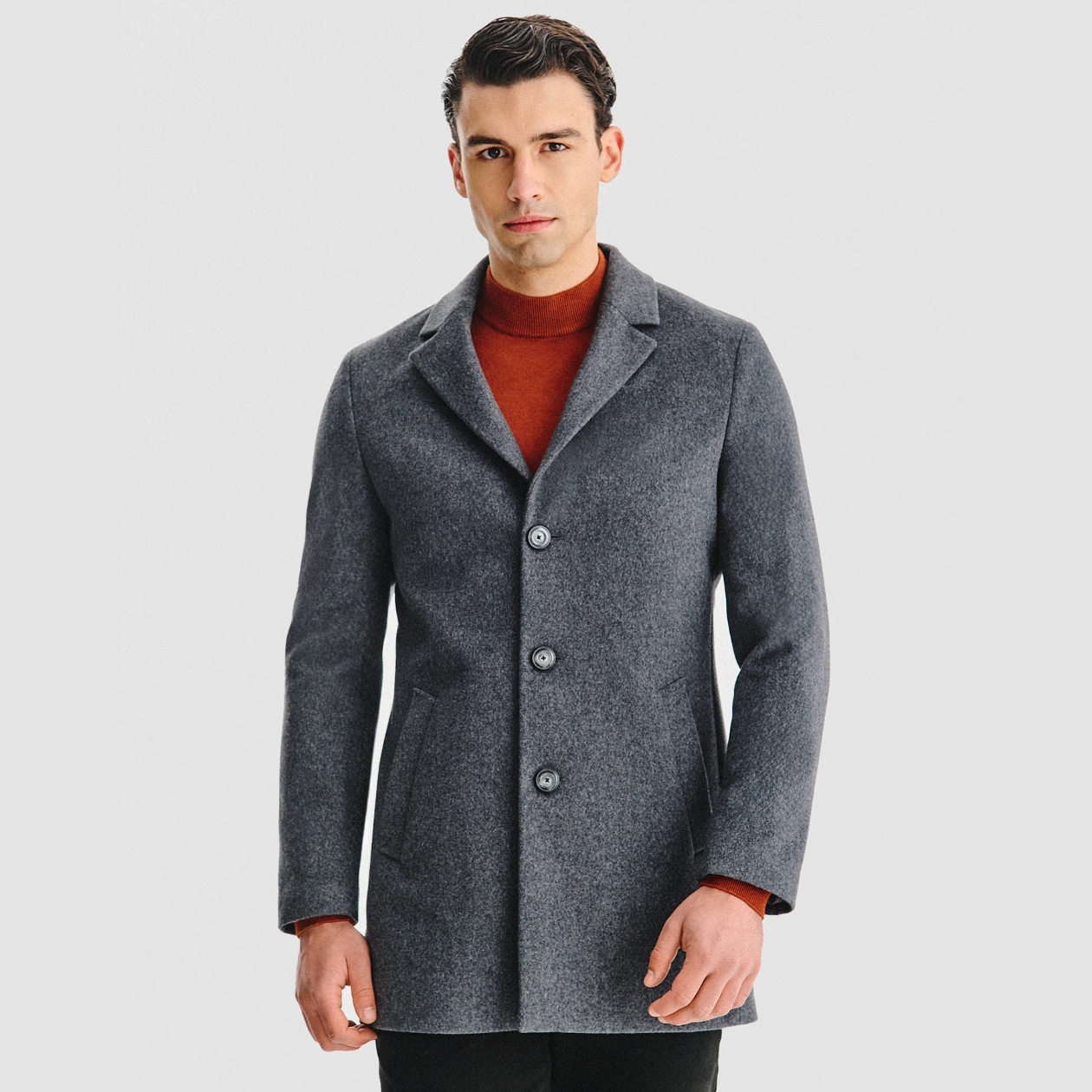 Pako Lorente s jednořadým zapínáním v šedé barvě, vel 60