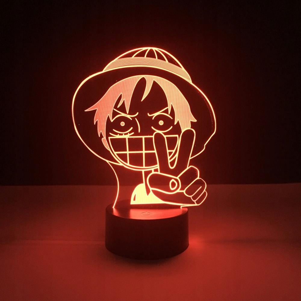 LAMPKA Luffy One Piece 16 kolorów RGB Pilot Bohater Inny