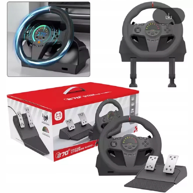 DOYO Kierownica Gamingowa, 270 stopni PC/ps4/XBOX