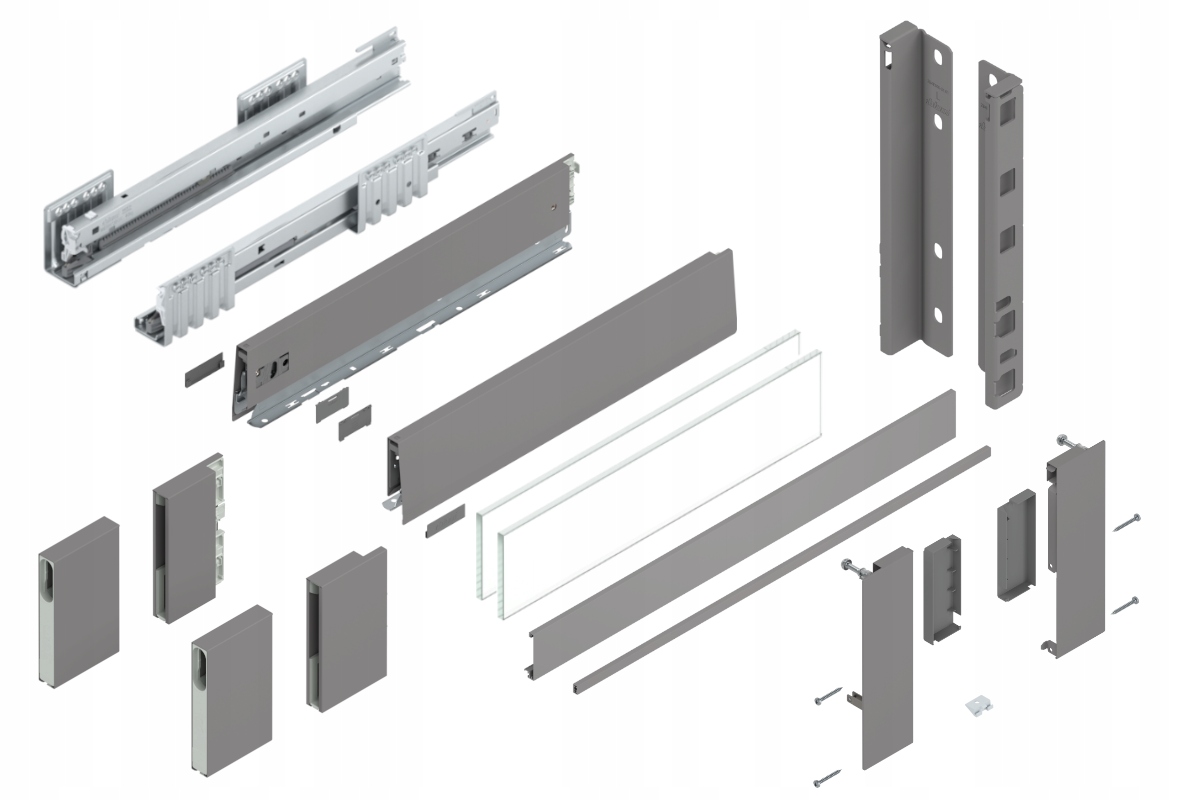 Blum Šuplík Merivobox 450 Vysoká E vnitřní šedá 40 kg