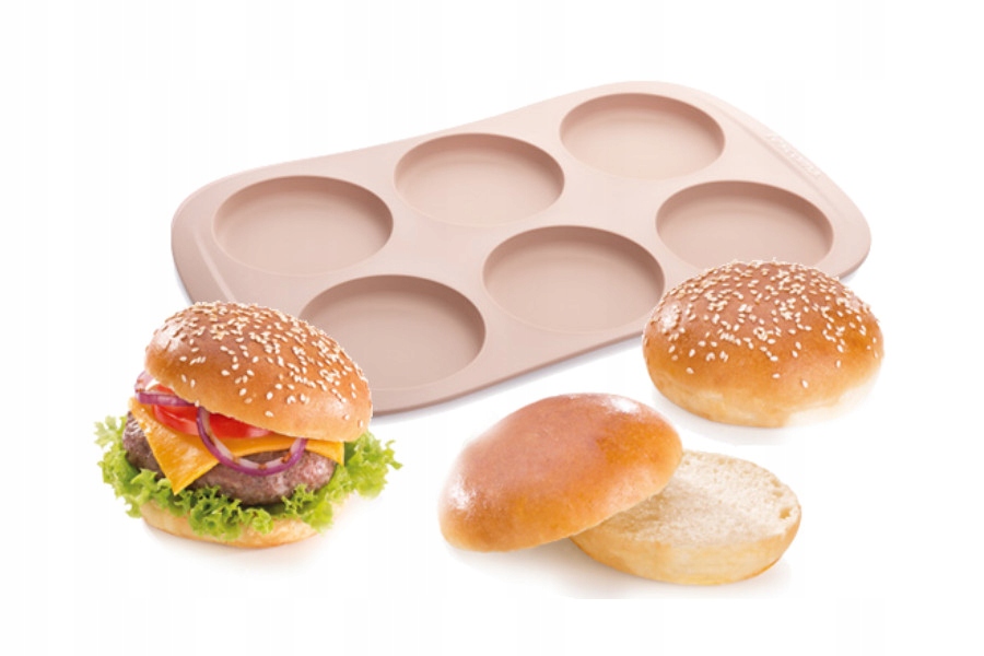 

Tescoma Forma Silikonowa Na Bułki Do Burgerów 6szt