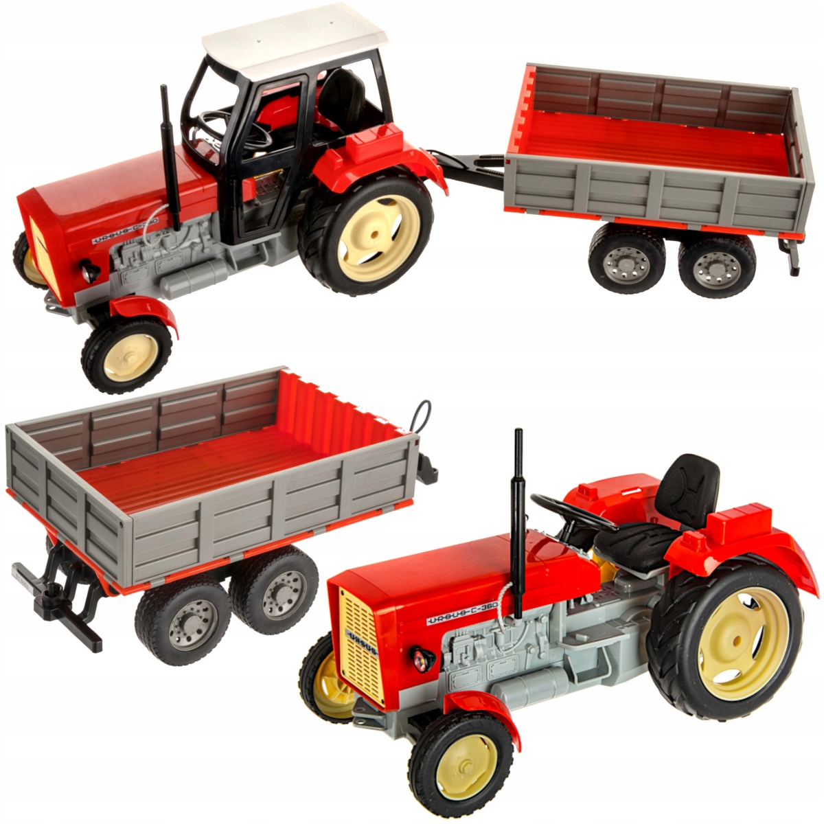 

Zdalnie sterowany traktor Ursus C-360 przyczepa