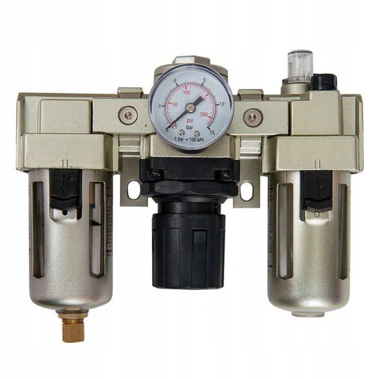 filter, reduktor a naolejovač 1/4" Airpress 45214