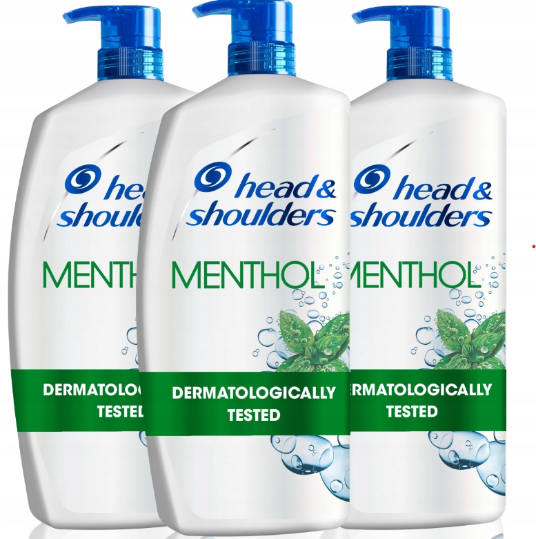 3x SZAMPON Head&Shoulders MENTHOL włosów 900ml