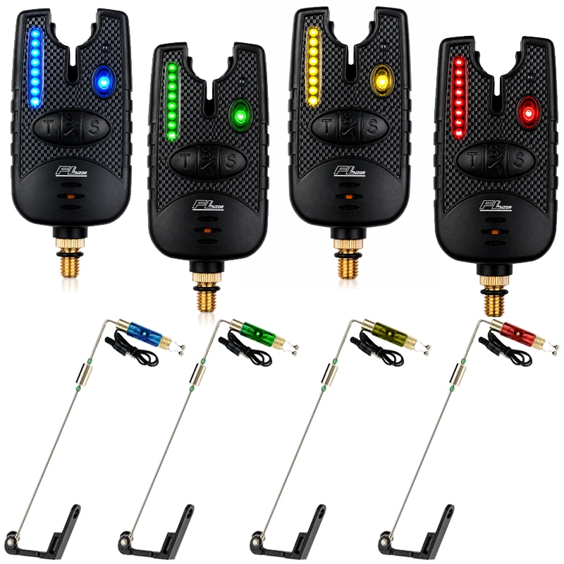 Sada 4ks elektronický Signalizátor Záběru linka 8 Led 4ks Swinger Led