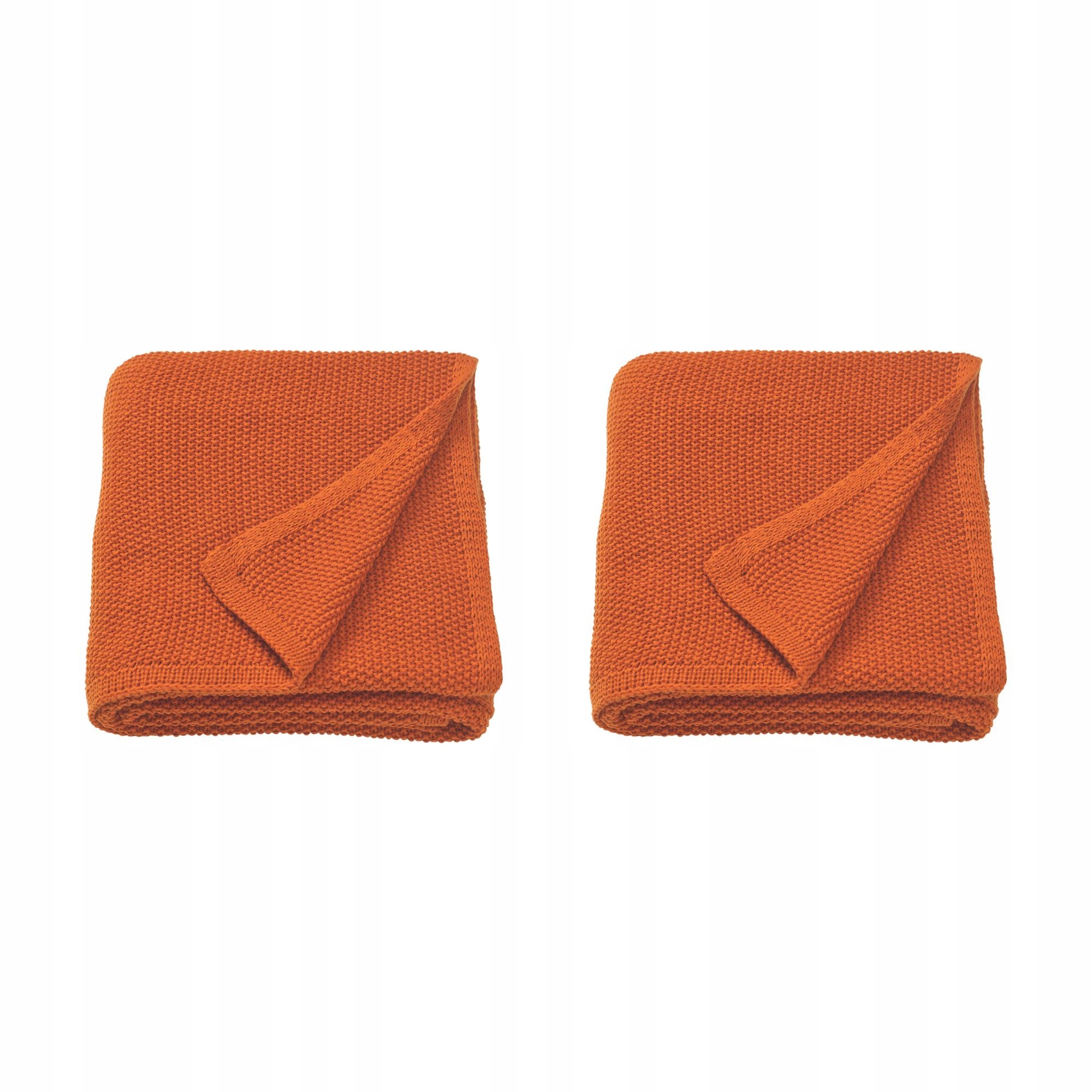 2 ks Humlemott Pled červenohnědý 130 x 170 cm