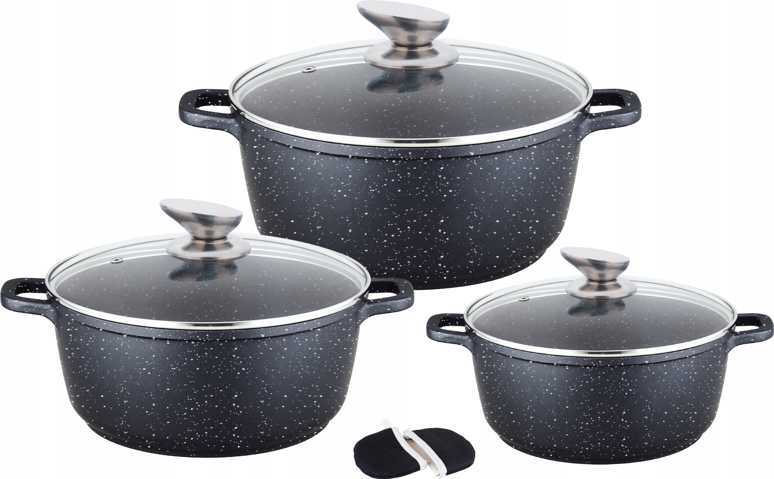 Hrnce Sada Hrnců Kompletní 6 Prvků Indukce