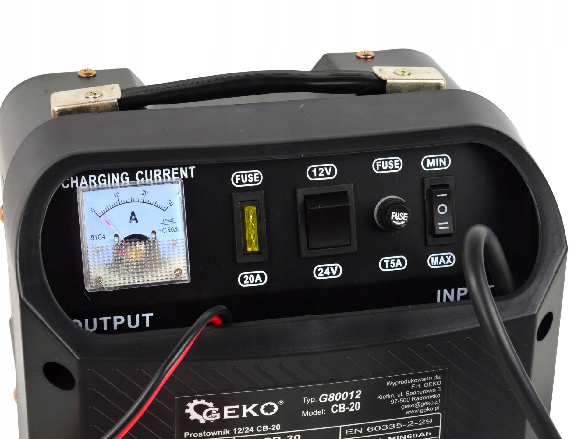 Prostownik samochodowy Geko G80012 Model CB-20