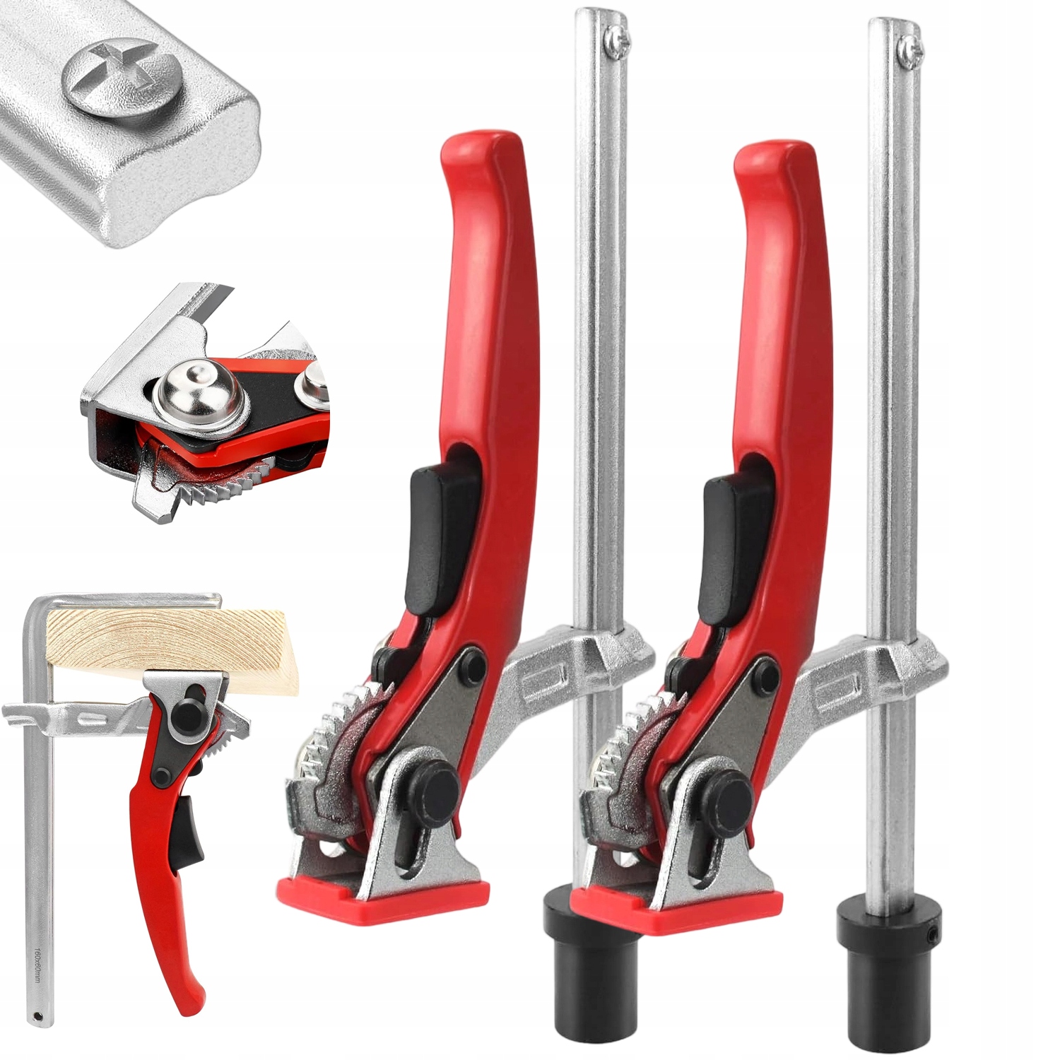 Svařovací Svorka 160x60 Kpl 2 Ks Ocelová Stolní Svorka 500 N System 20