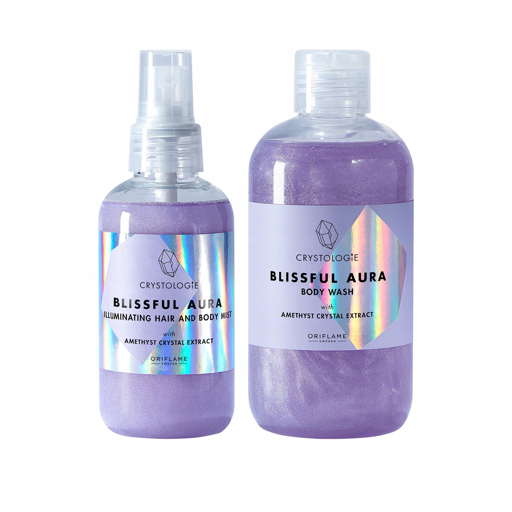 Sada Crystologie Blissful Aura rozjasňující mlha a gel Oriflame