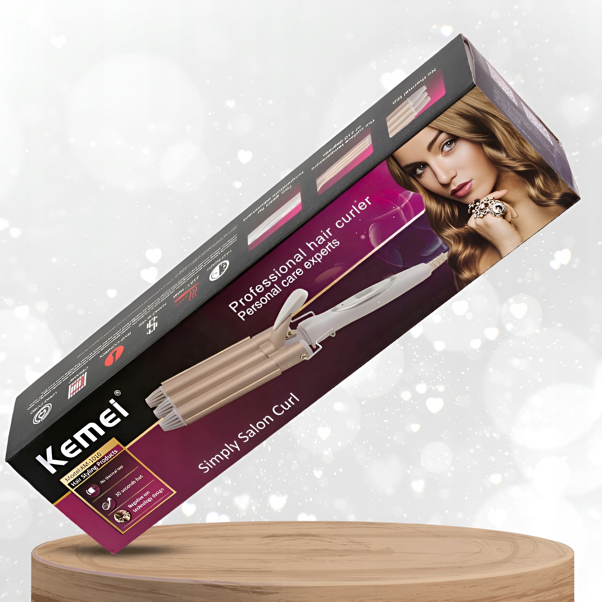 HAJSÜTŐVAS KEMEI INVERTER KERÁMIA HAJSÜTŐVAS 45W TPC 170-220 °C Maximális hőmérséklet 220°C