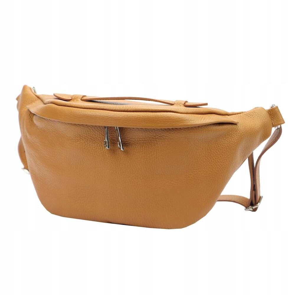 Dámská kožená kabelka Luka 24-010 Camel Malá Crossbody s páskem