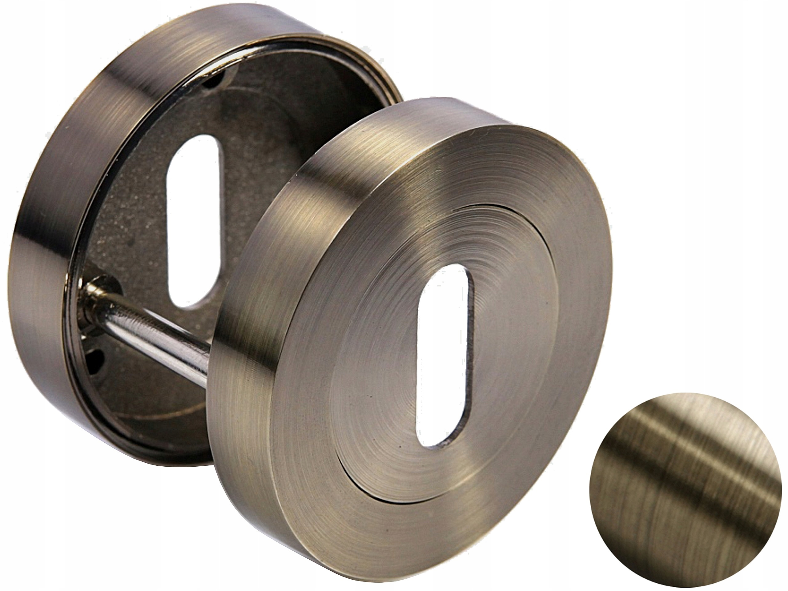 

Rozeta Okrągła na Klucz do drzwi złota Patyna