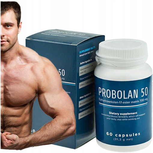 Doplněk stravy Probolan50 nárůst svalové hmoty na hmotnost a sílu 60 kapslí
