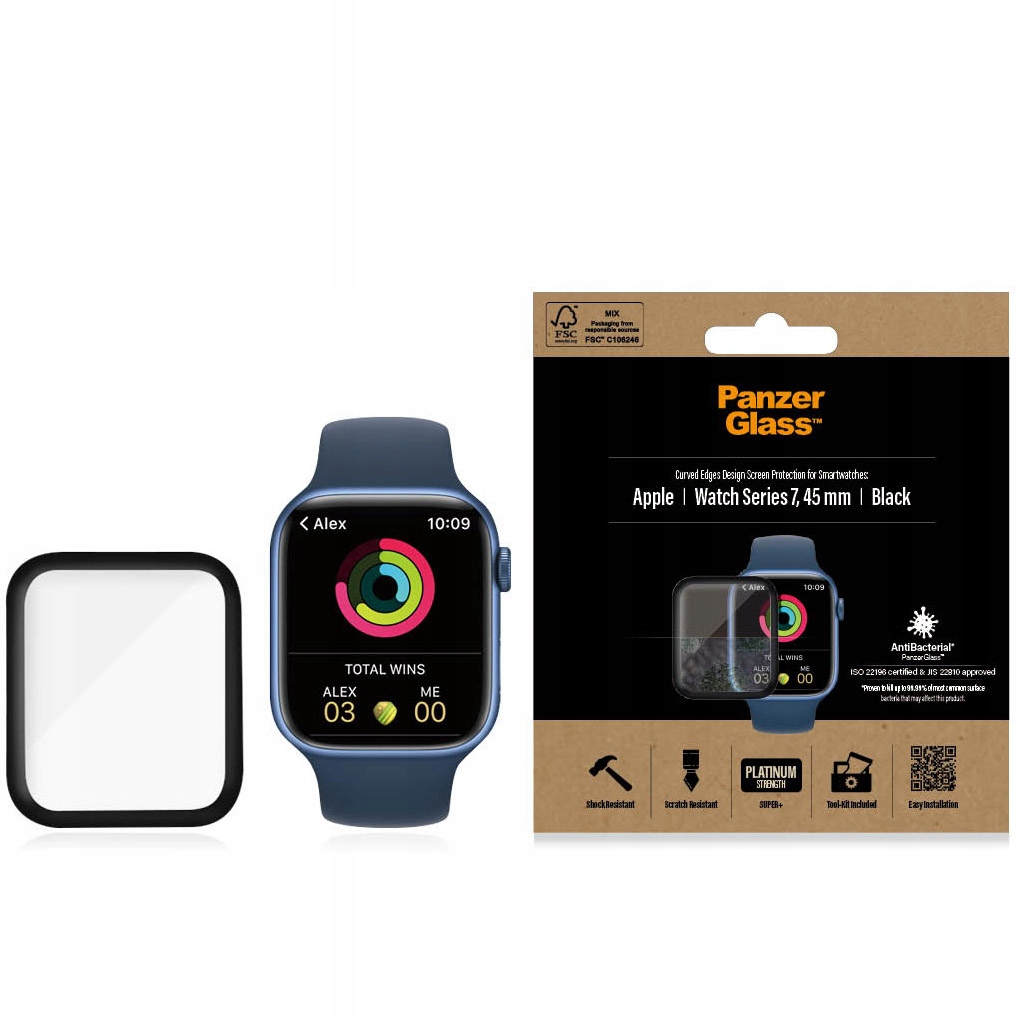 

Szkło hartowane PanzerGlass do Apple Watch 7 45mm
