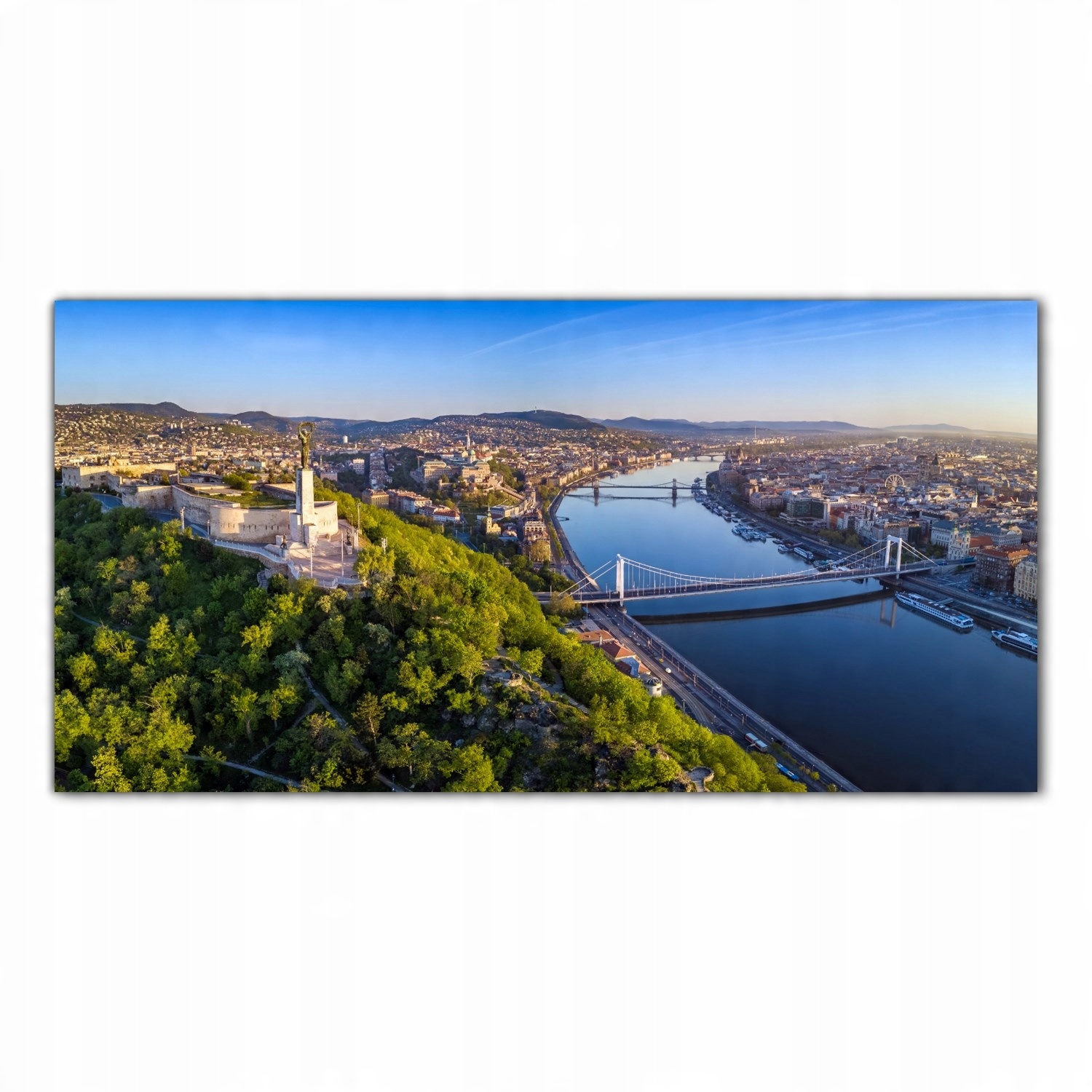 

Obraz na szkle Foto Miasto Rzeka Krajobraz 100x50