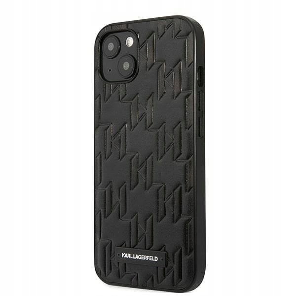 Etui Karl Lagerfeld Monogram Plaque na iPhone 13 mini czarne Karl