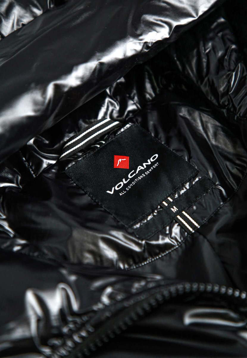 DAMSKA DŁUGA BŁYSZCZĄCA KURTKA VOLCANO J-BLANC XL Rodzaj pikowana