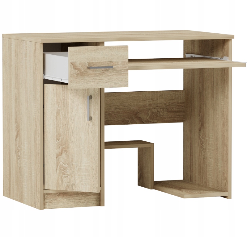 BIURKO KOMPUTEROWE 90CM STOLIK LAPTOP SONOMA N-10