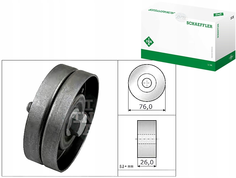 Rolka Řemenového Řemene Klínový Řemen Ina 32145276 0 V85511