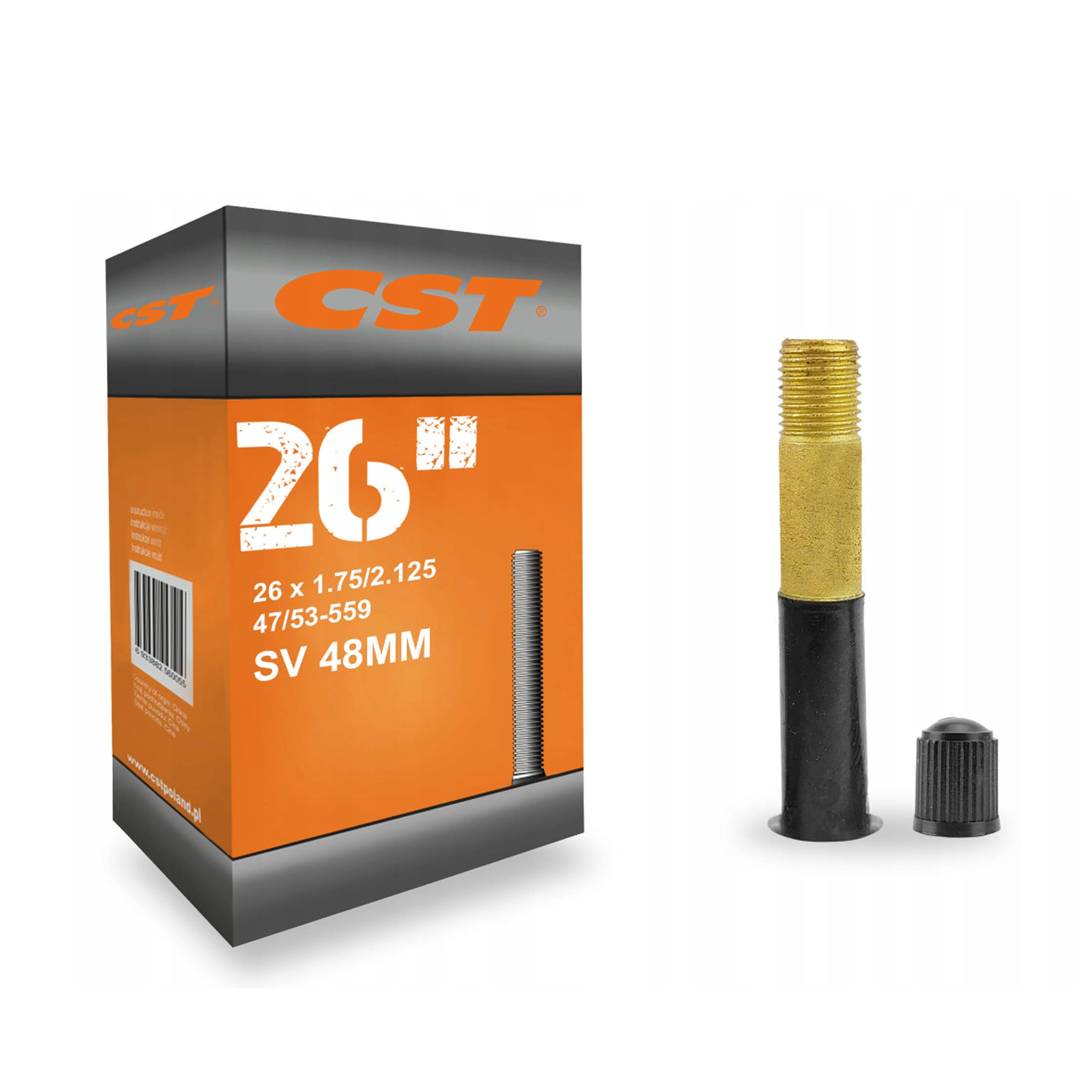 

Dętka rowerowa 26x1,75/2,125 zawór Sv- samochodowy