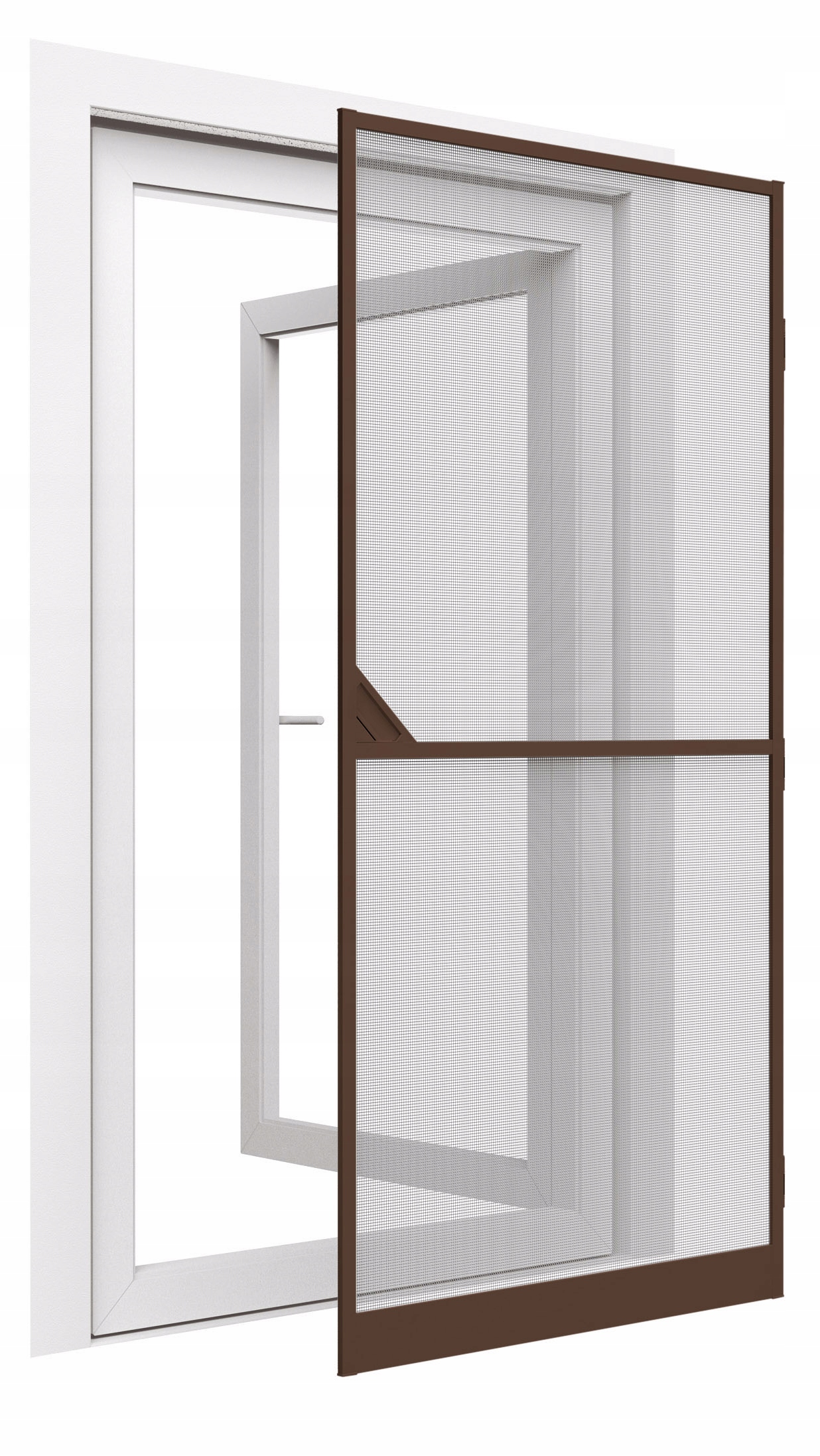 

Moskitiera drzwiowa aluminiowa 100x215 brąz