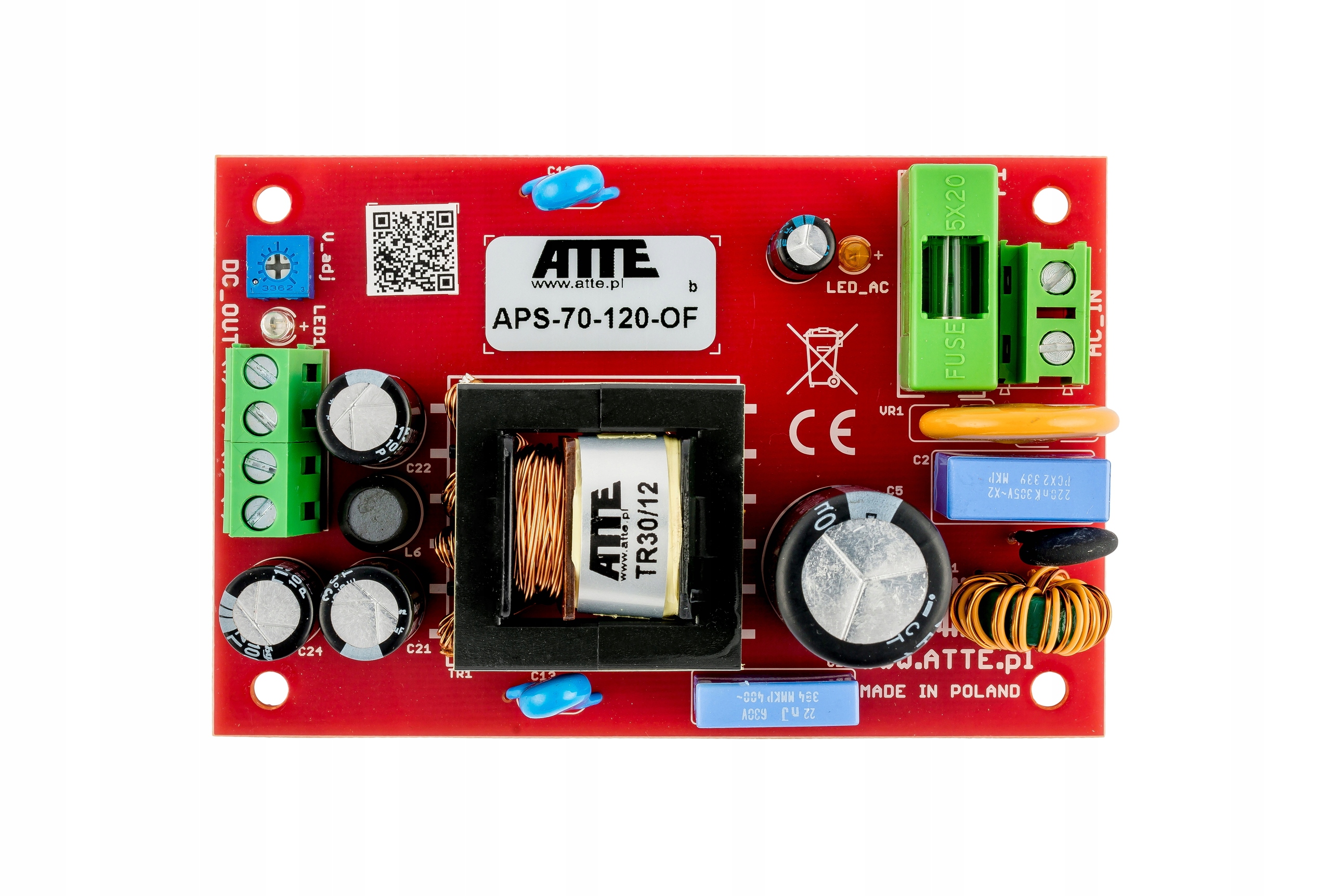 Napájecí zdroj APS-70-240-OF Smps 24V 3A 72W Atte