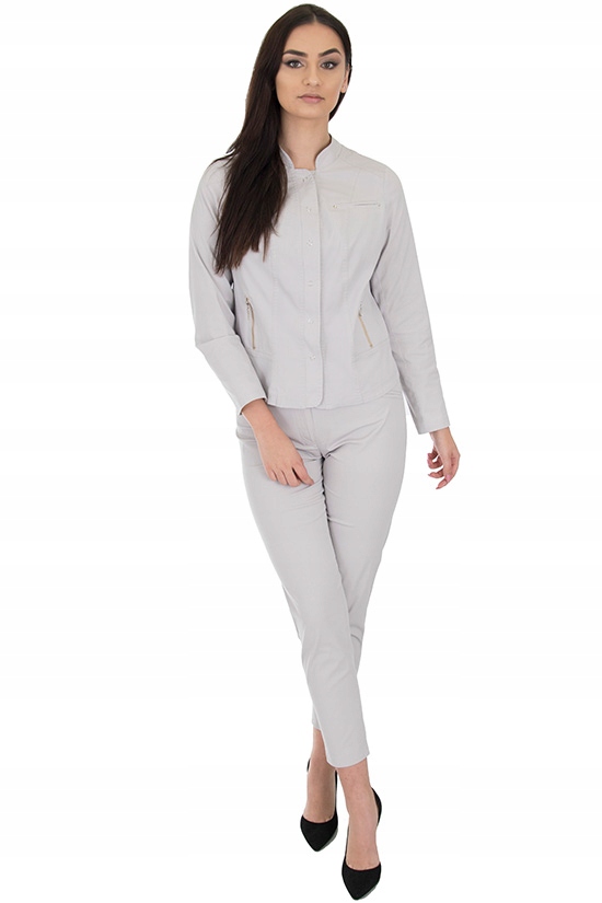 k4 ŻAKIET KURTKA BAWEŁNA STÓJKA (38-52) r.40 Cechy dodatkowe jednorzędowy