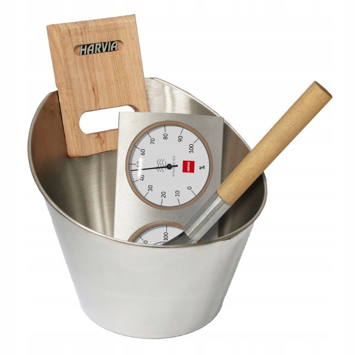 Sada Príslušenstva Do Sauny Harvia Steel Oceľová Strieborná