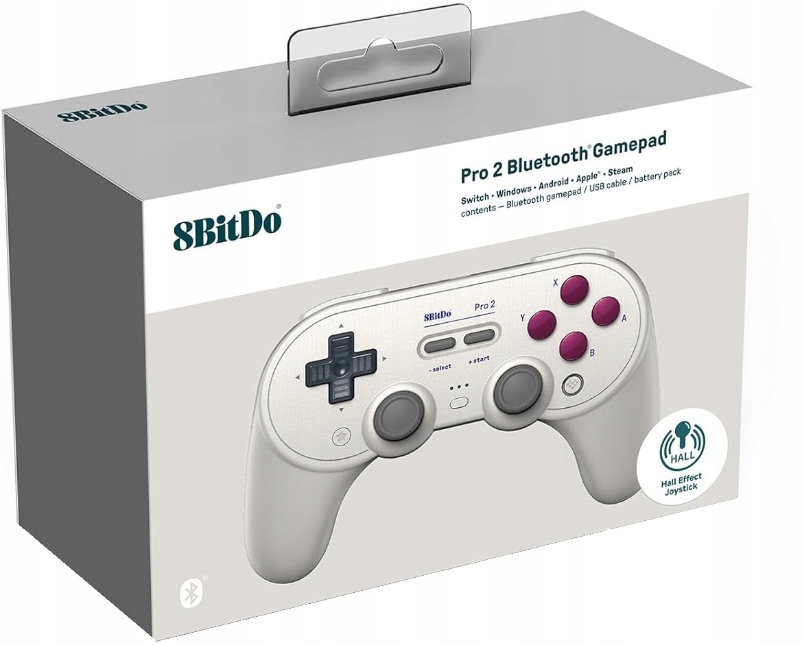 Gamepad bezprzewodowy 8Bitdo Pro 2 Hall Effect Bluetooth PC/Android/Switch