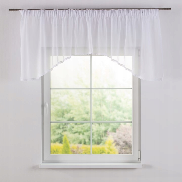 Dekoria Lambrekýn oblouk Lily s krajkou, bílá