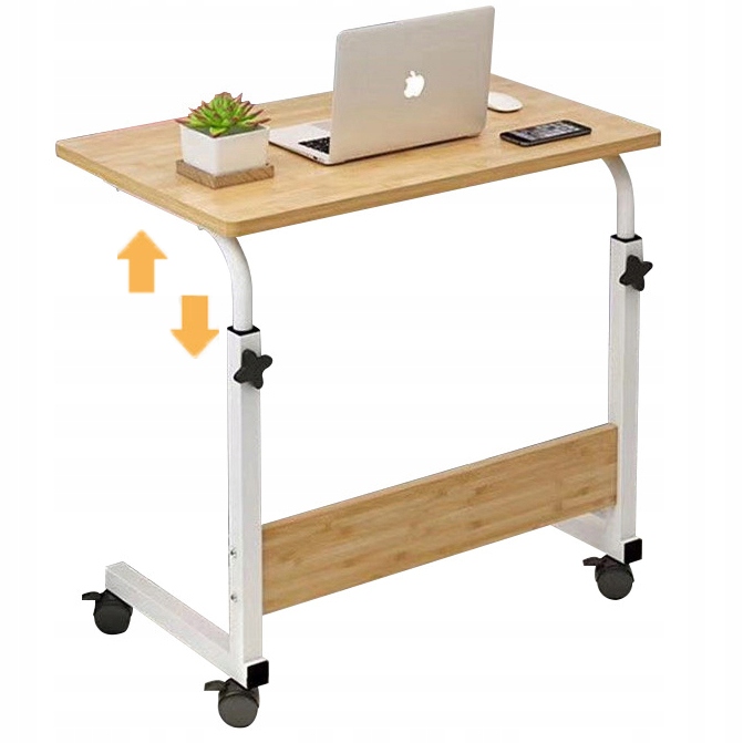 Elegantní Mobilní Stůl Nastavitelný stolek na kolečkách stolek Pod Notebook